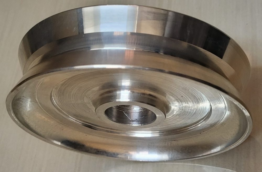Machined aluminium sheave